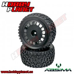 RUEDAS ABSIMA "MINI BLOCK" REAR NEGRO (2)