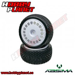 RUEDAS ABSIMA "MINI BLOCK" REAR BLANCO (2)