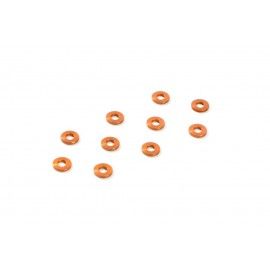 ARANDELAS ALUM 3x7x1.0MM - ORANGE (10)