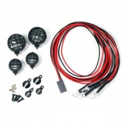 KIT DE FOCOS INDIVIDUALES 4R + LEDS - ESCALA 1/10