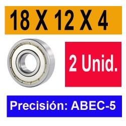 RODAMIENTOS 18 X 12 X 4 ESPECIALES DIFERENCIAL (2)