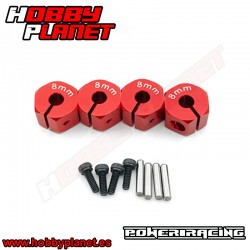 EXAGONOS ROJOS 8Mm (12 Mm Hex) 